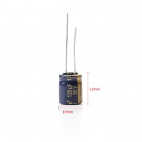 Capacitor Panasonic FC series 50V 120UF 2