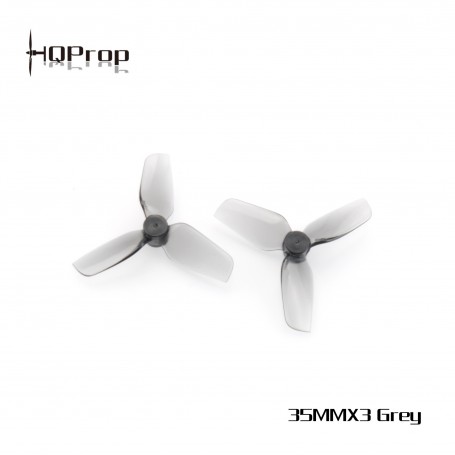 HQ Micro Whoop Prop 35MMX3 Grey - Poly Carbonate - 1MM Shaft